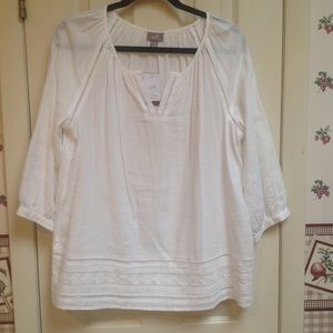 J Jill Peasant Top Size Medium NWT
